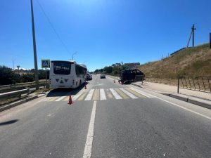 Пассажиры автобуса в ДТП на дороге Севастополь- Инкерман не пострадали